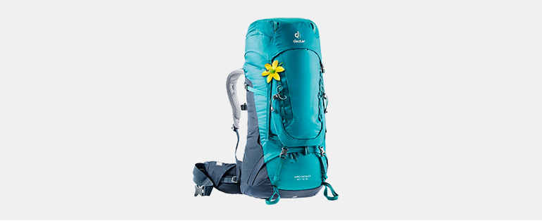 Ofertas em itens de acampamento estão aqui! - Mochila Aircontact 40+10 SL Azul - Deuter | Blog Tubarão Center